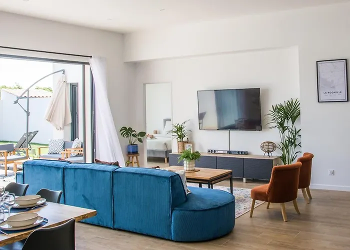 Villa La Perle Bleue - La Rochelle Ile De Re - Piscine Chauffee La Jarne