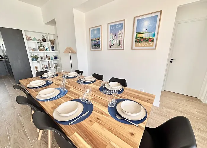 La Perle Bleue - La Rochelle Ile De Re - Piscine Chauffee Villa